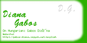 diana gabos business card